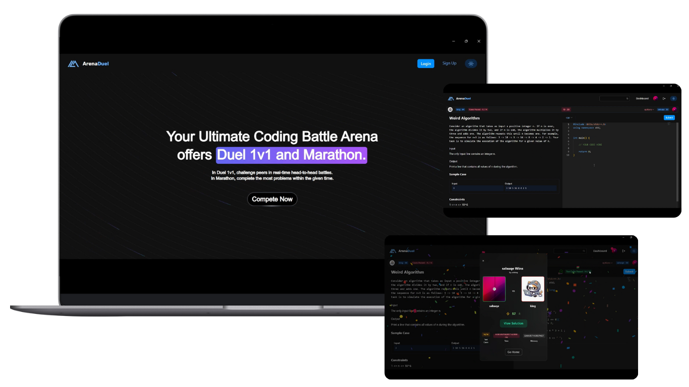 High-Stakes Realtime Competitive Coding Platform